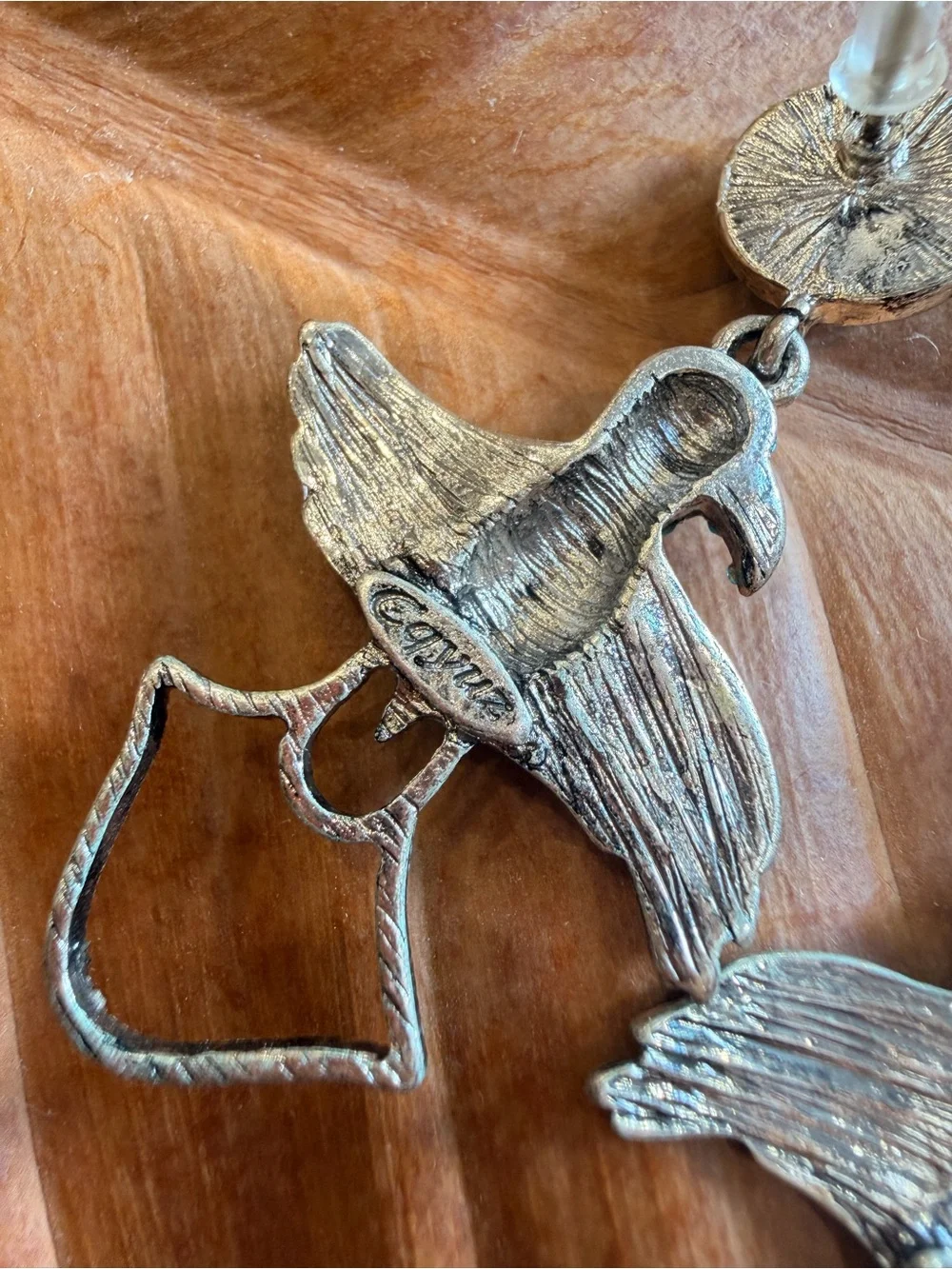 Turquoise Bird Drop Earrings